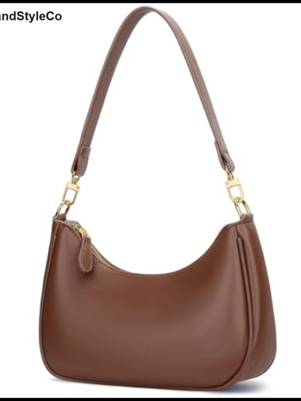 PU Leather Hobo Shoulder Bag Cute Underarm Purse with Chain Strap